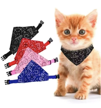Collar pañuelo ajustable decoracion de cuello para perros y gatos